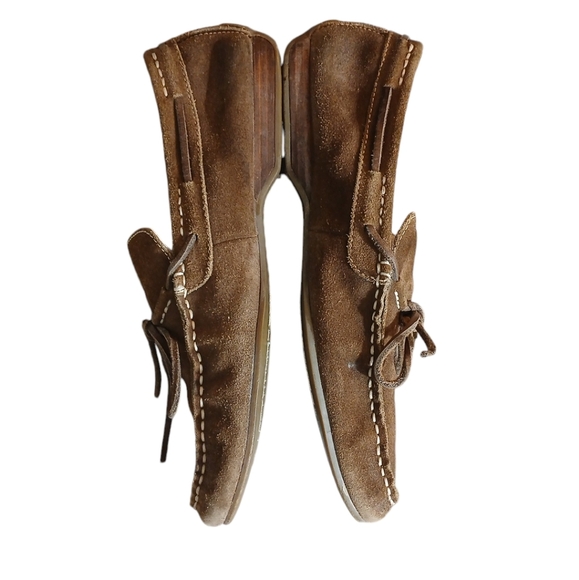 FRYE Lewis Tie Men's Suede Loafer Driving Shoes Size 9 M - Picture 5 of 13